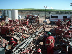 Fracking in progress