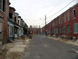 Urban decay in Camden, New Jersey
