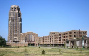 Buffalo Central Terminal, a brownfield site being redeveloped.