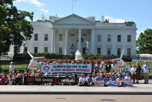 Protest of Keystone XL Pipeline at White House