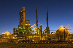 Dusk view of the Valero Energy Corporation's refinery in Port Arthur, Texas. Photo by Carol M. Highsmith. Posted under CC 2.0