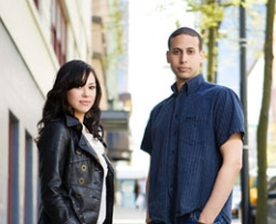 Grad Students in city