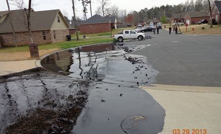 Oil Spill on the Streets of an L.A. Neighborhood